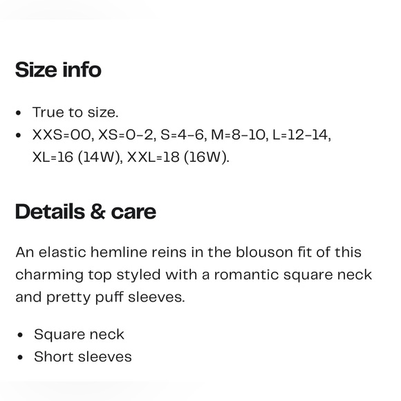 1 State Square Neck Crop Bubble Top. Size S - Picture 2 of 9